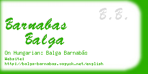 barnabas balga business card